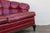 Monteverdi-Young Mid-Century Modern Tufted Ruby Red Leather Sofa, 1973 For Sale - Image 12 of 18