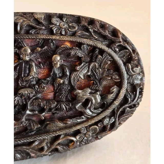 Mid-19th Century Chinese Export Cantonese Carved Snuff Box For Sale - Image 6 of 18