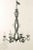 French French Mid-20th Century Painted Iron Six-Light Chandelier For Sale - Image 3 of 11