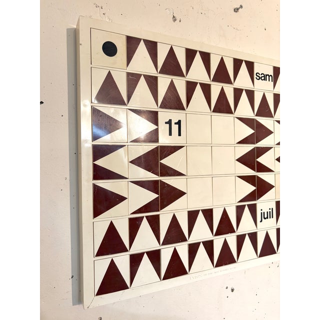Plastic Vintage Perpetual Calendar, 1970s For Sale - Image 7 of 8