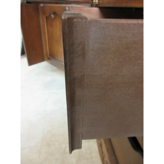 Brown 1980s Henredon Villandry French Country Secretary Desk Liquor Cabinet China Hutch For Sale - Image 8 of 12