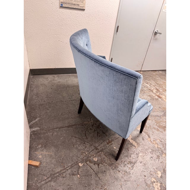 Bespoke Curved Velvet Banquette For Sale - Image 10 of 12