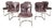 Vintage Dining Chairs in Leather from Cidue, 1970s, Set of 6 For Sale