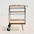 A metal serving cart with bamboo and wicker details from the 1960s. A truly multifunctional piece that offers a stylish...