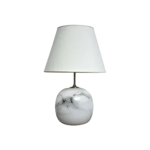 Large Glass Table Lamp by Michael Bang for Holmegaard Glassworks, 1982