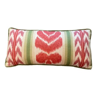 Brunschweig and Fils Ikat Pillow For Sale