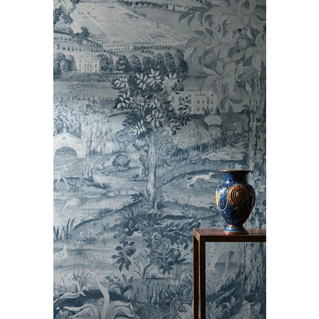 Traditional Zoffany Arcadian Thames Wallpaper in Tapestry For Sale - Image 3 of 3