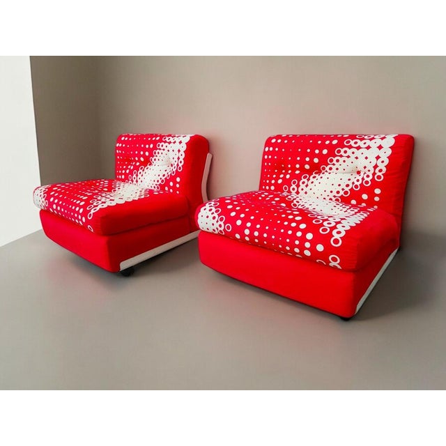 Amanta Lounge Chairs by Mario Bellini and Gaetano Pesce for B&B Italia, 1970s, Set of 2 For Sale - Image 6 of 11