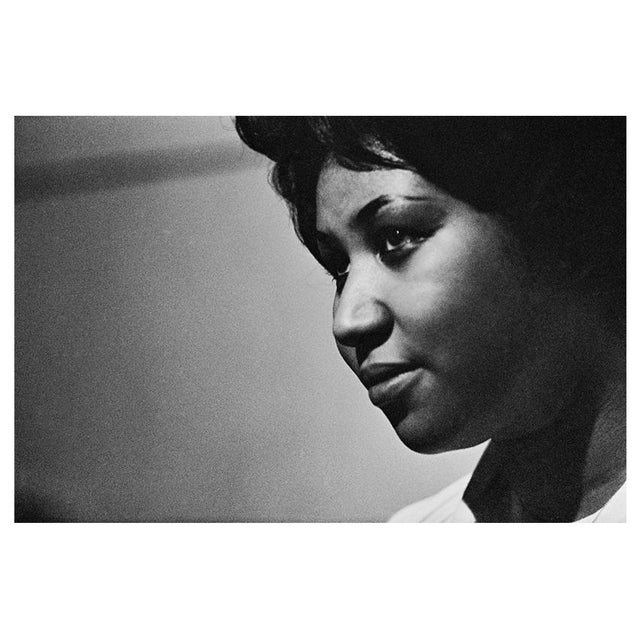 'Aretha Franklin Recording' Unframed Archival Pigment Print For Sale
