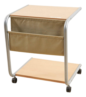 Trolley with Wooden Shelves