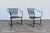Vintage Mid-Century Modern Wrought Iron Patio Conversation Set | Loveseat & 2 Bouncer Chairs | Russell Woodard Style For Sale - Image 4 of 18