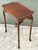 Queen Anne Vintage Carved Clam Shell Tea Table For Sale - Image 3 of 12