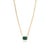 Metal Natural Diamond 6.9ct Dark Green Zambian Emerald Contemporary Necklace in 14k Gold For Sale - Image 7 of 17