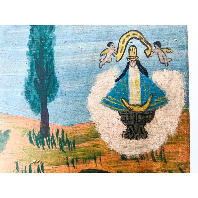 Vintage Mexican Retablos / Ex Voto These were purchased in Mexico in the 1980's- hand painted on Tin-one of a kind , 8 X...