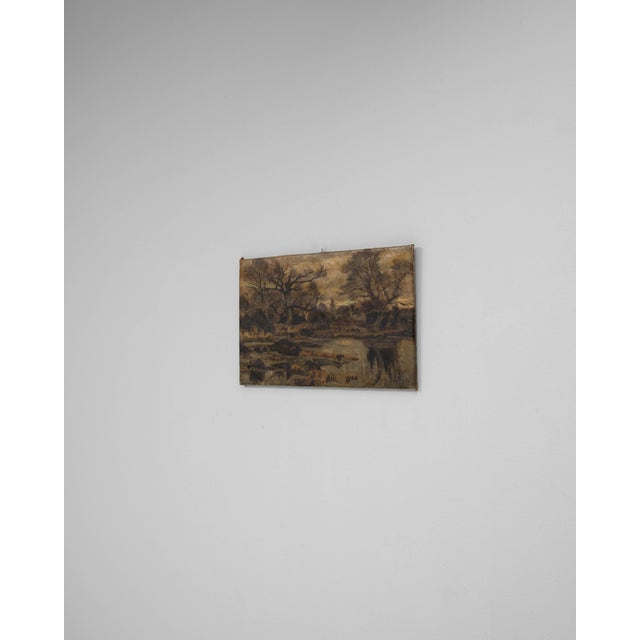 20th Century Belgian Landscape Painting For Sale - Image 9 of 18