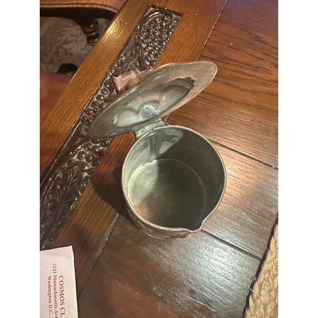 Antique English Arts & Crafts Handcrafted Copper Pitcher For Sale In Saint Louis - Image 6 of 8