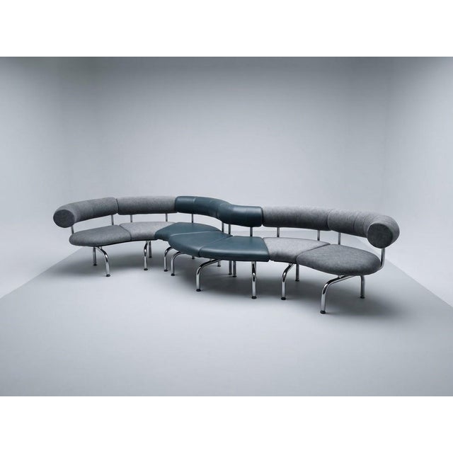 Large Cobra / Pipeline Modular Sofa by Johannes Foersom and Peter Hiort Lorenzen for Erik Jørgensen, 1980s, Set of 7 For Sale - Image 13 of 13