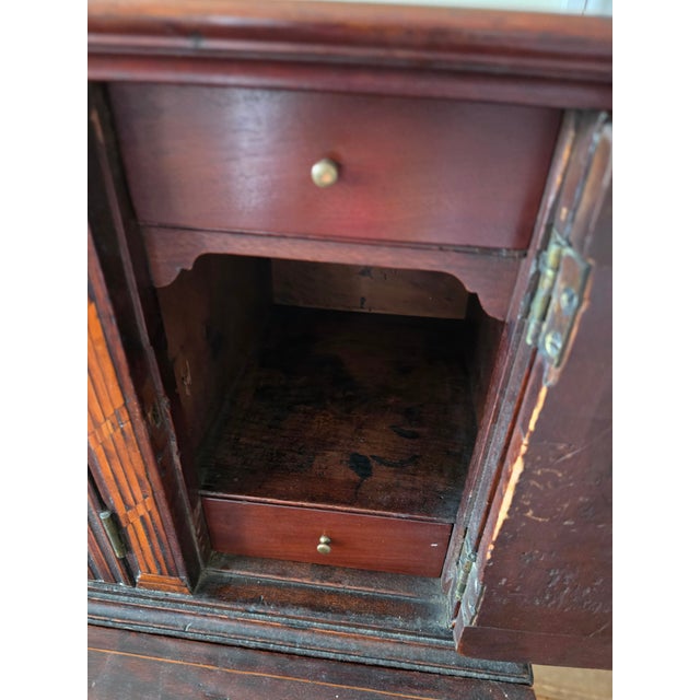 Late 19th Century Late 19th Century Federal-Style Mahogany Tambour Secretary With Fitted Interior For Sale - Image 5 of 6