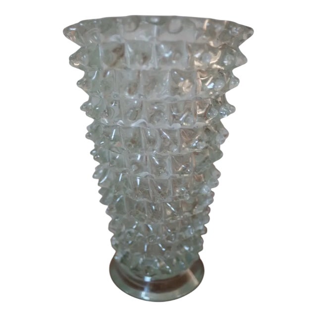 Italian Murano Glass Rostrato Vase attributed to Barovier and Toso, 1920s For Sale