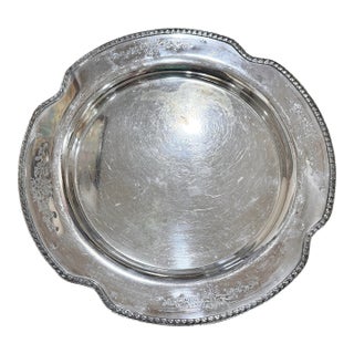 Vintage International Silver Silverplate Serving Tray For Sale