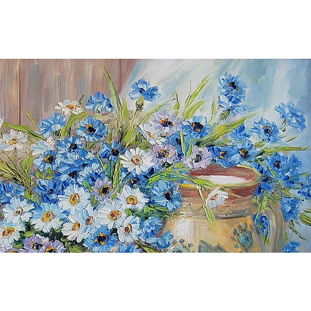 Impressionist Oil Painting in the Morning at Grandma's Kotmin Olga For Sale - Image 3 of 6