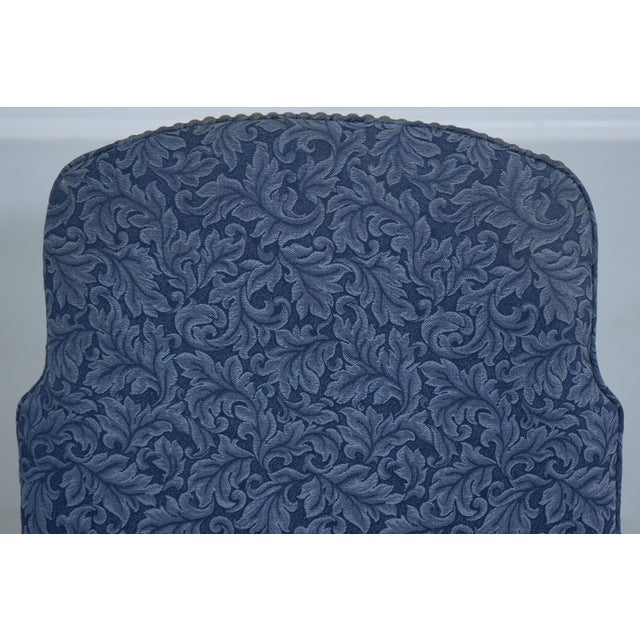 1990s Ethan Allen Mahogany Queen Anne Open Armchair For Sale - Image 5 of 12