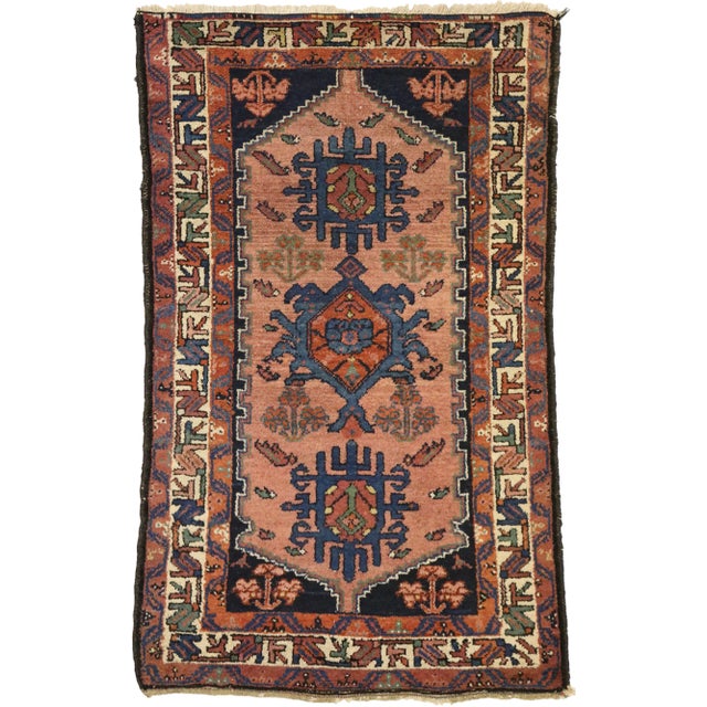 Antique Persian Nahavand Hamadan Accent Rug - 02'05 X 03'10 For Sale
