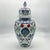 Handmade Ceramic Iznik Shah Vase with Lid (Classic Floral Style) Red Carnation and Central Hatayi Medallion For Sale - Image 6 of 8