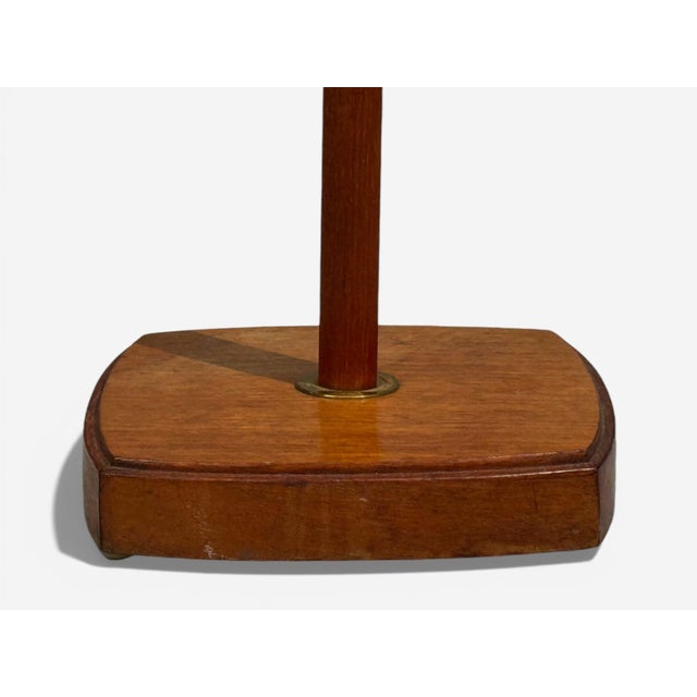Swedish Modern, Floor Lamp, Teak, Brass, Sweden, 1960s For Sale - Image 10 of 10