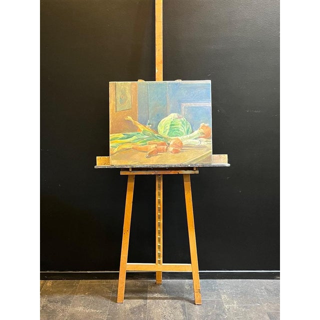 Fernand Blondin, Vegetables, Oil on Canvas For Sale - Image 8 of 11