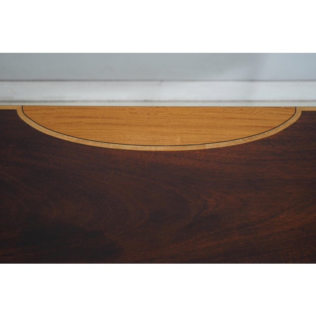 Stickley Federal Style Inlaid Mahogany Console Table For Sale - Image 9 of 14