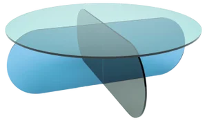 Nor Oblong 120 Clear Glass Table by Sebastian Scherer