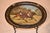 Wood Late 19th Century Painted Tole Tray on Base For Sale - Image 7 of 9