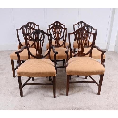 Hepplewhite Revival Mahogany Dining Chairs, 1920s, Set of 8 For Sale - Image 10 of 10