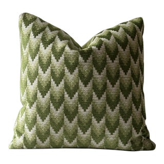 Brunschwig & Fils “Ventron Woven” 20” Feather/Down Pillow For Sale