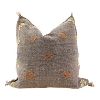 Moroccan Sabra Cactus Silk Pillow Cover For Sale