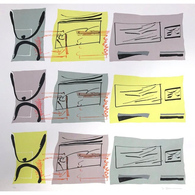 Contemporary Jessica Stockholder, Aspect Syllabary: Getting Wind 2, 2015, Lithograph For Sale - Image 3 of 3