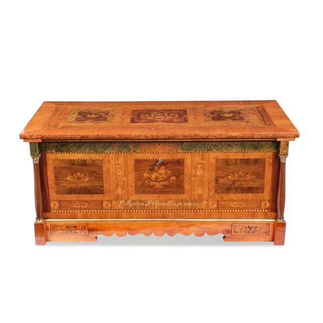Flat-Lid Marburg Chest, 1862 For Sale - Image 11 of 11