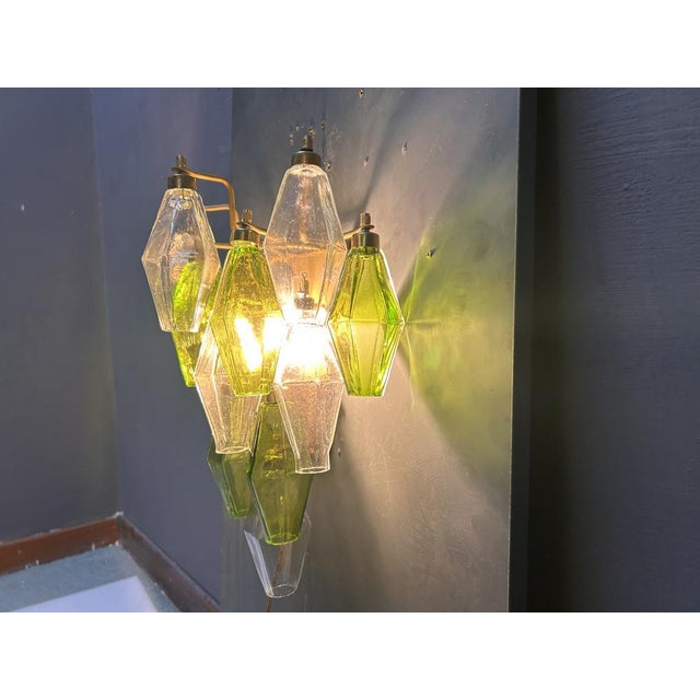 Murano Glass Poliedri Sconces, Italy, 1980s, Set of 2 For Sale - Image 7 of 13