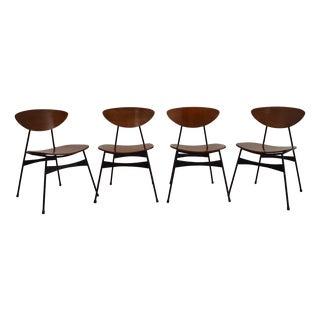 Chairs in Iron and Bentwood, 1950s, Set of 4 For Sale