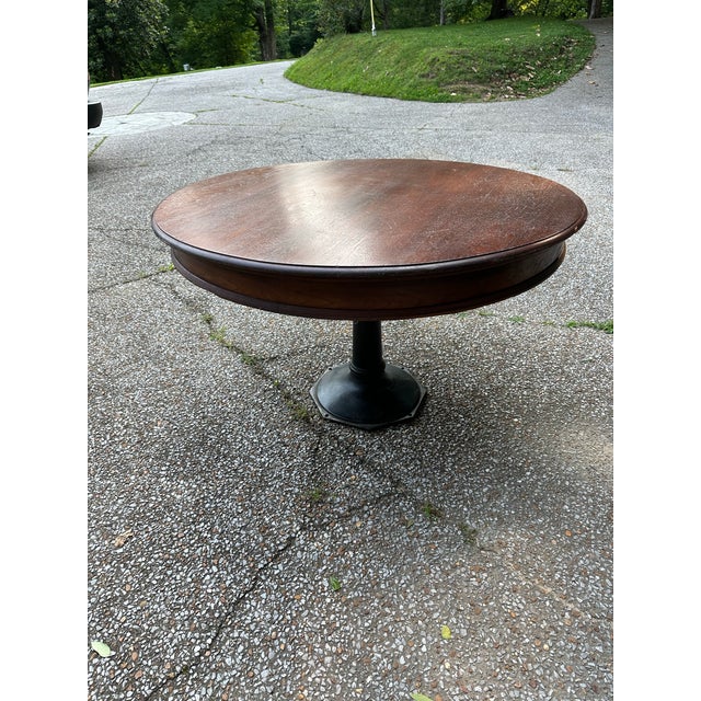 Antique Poker Table W/ Dining Table Cover For Sale - Image 12 of 12
