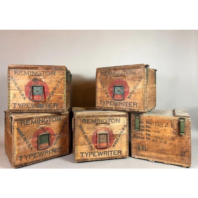 Wooden Shipping Case for Remington Typewriter, 1930s For Sale - Image 12 of 12