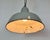 Industrial Grey Enamel Factory Pendant Lamp, 1960s For Sale - Image 10 of 18