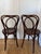 Art Nouveau Antique Embossed Fischel Bentwood Bistro Chairs, Early 1900s — Pair For Sale - Image 3 of 9