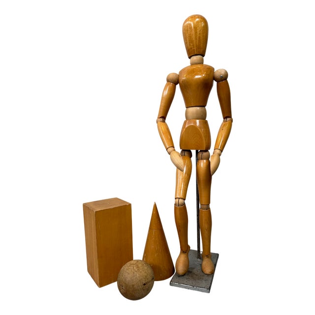 Vintage Space Figures and Anatomical Drawing Models, Set of 4 For Sale