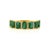 VRJewels 2.2ct Emerald & Diamond Half Band Ring in 18k Yellow Gold Size 6.5 For Sale - Image 4 of 18