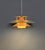 Mid-Century Modern Mid-Century Modern Danish Pendant Lamp in Yellow & Orange Metal, 1970s For Sale - Image 3 of 10