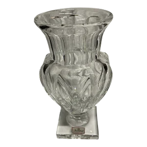 1980s Baccarat Crystal Vase