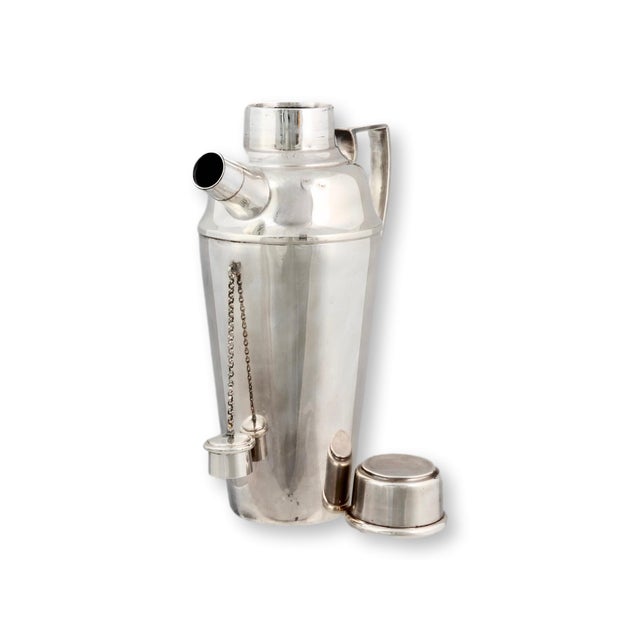 Vintage Elkington Silverplate Cocktail Shaker For Sale - Image 4 of 5