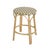 Yellow Ballito 24.5 in. Seat Height Oval Rattan Counter Stool with Footrest, French Yellow, Brown, Gray & White For Sale - Image 8 of 8